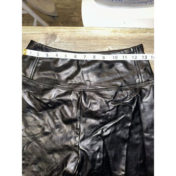 BP Womens High Waisted Faux Leather Pull-On Leggings Black Size Medium. 16 - Picture 5 of 8